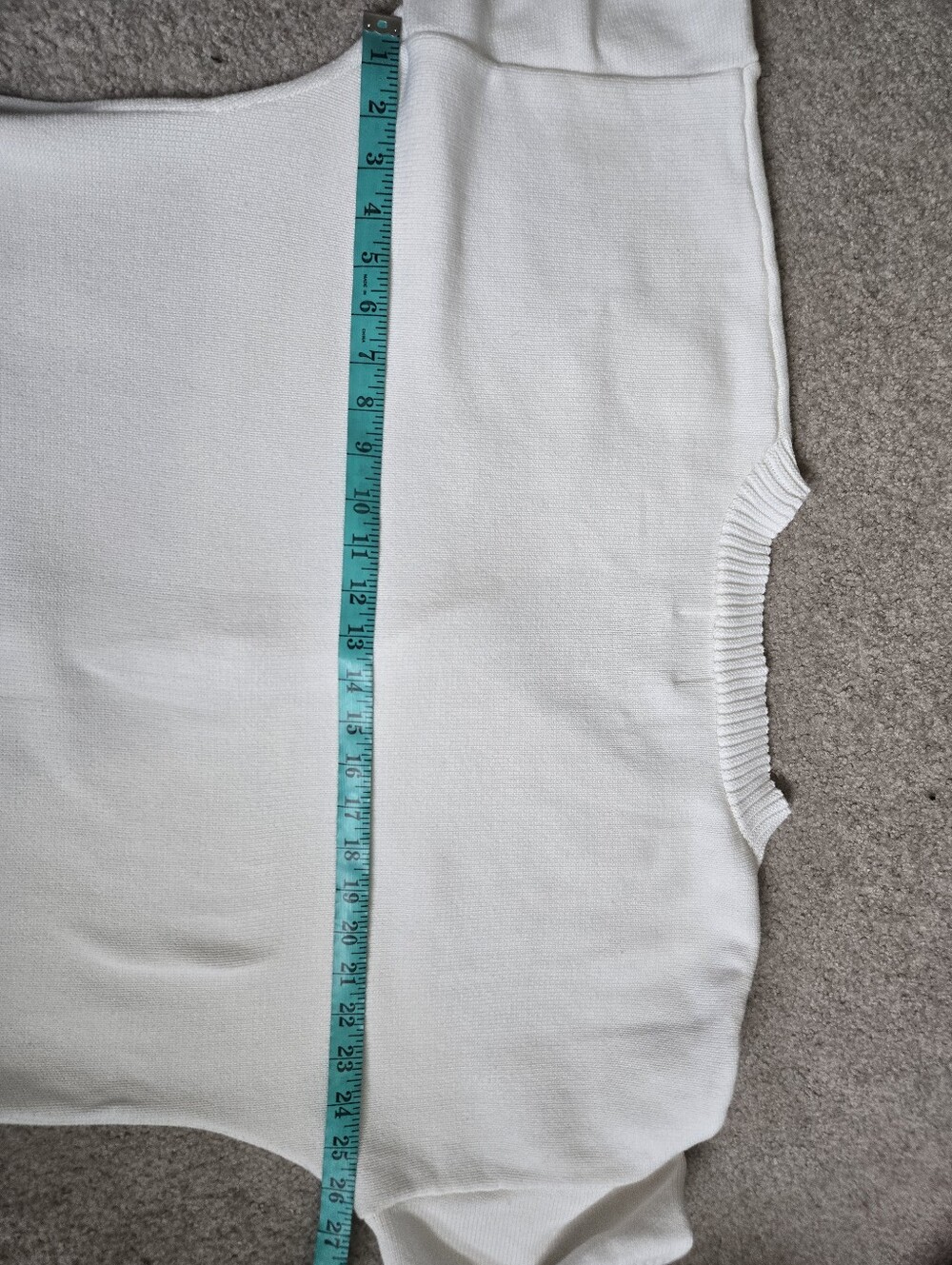 Sabo Australia White Knit Short Sleeve Button-Front Sweater Cardigan. Large - Picture 12 of 13